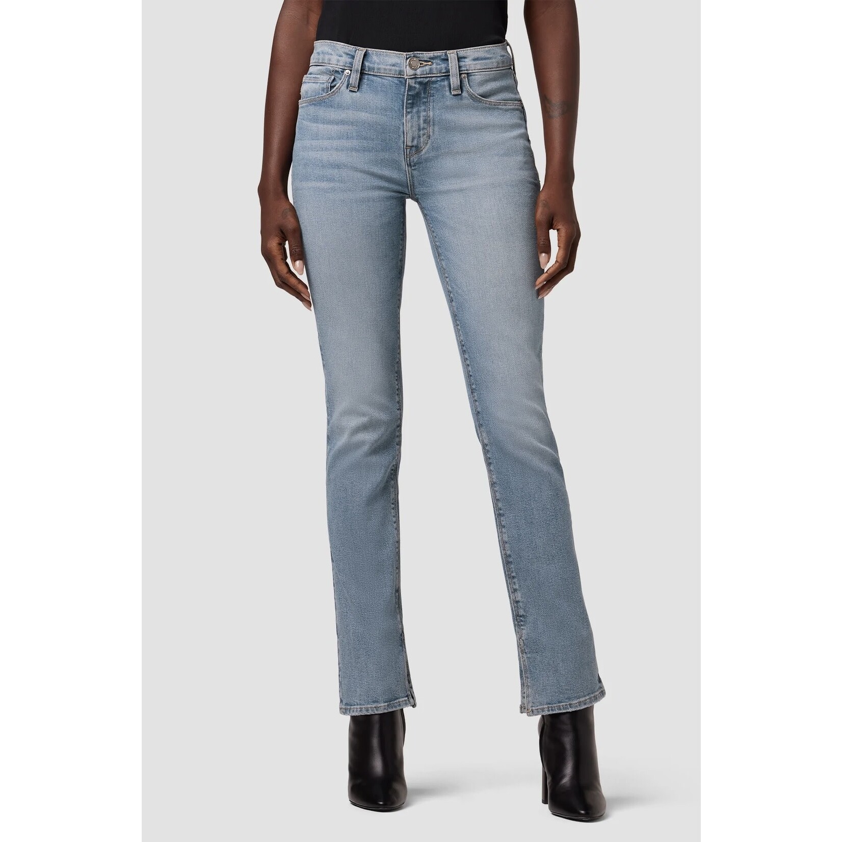 Hudson NICO MID-RISE STRAIGHT ANKLE W SLIT HEM in OASIS
