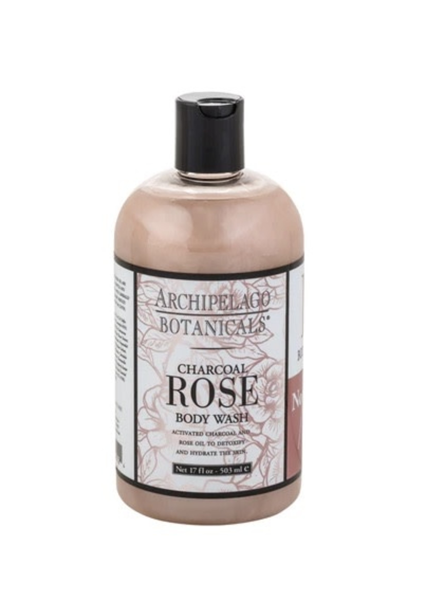 ARCHIPELAGO CHARCOAL ROSE 17OZ BODYWASH