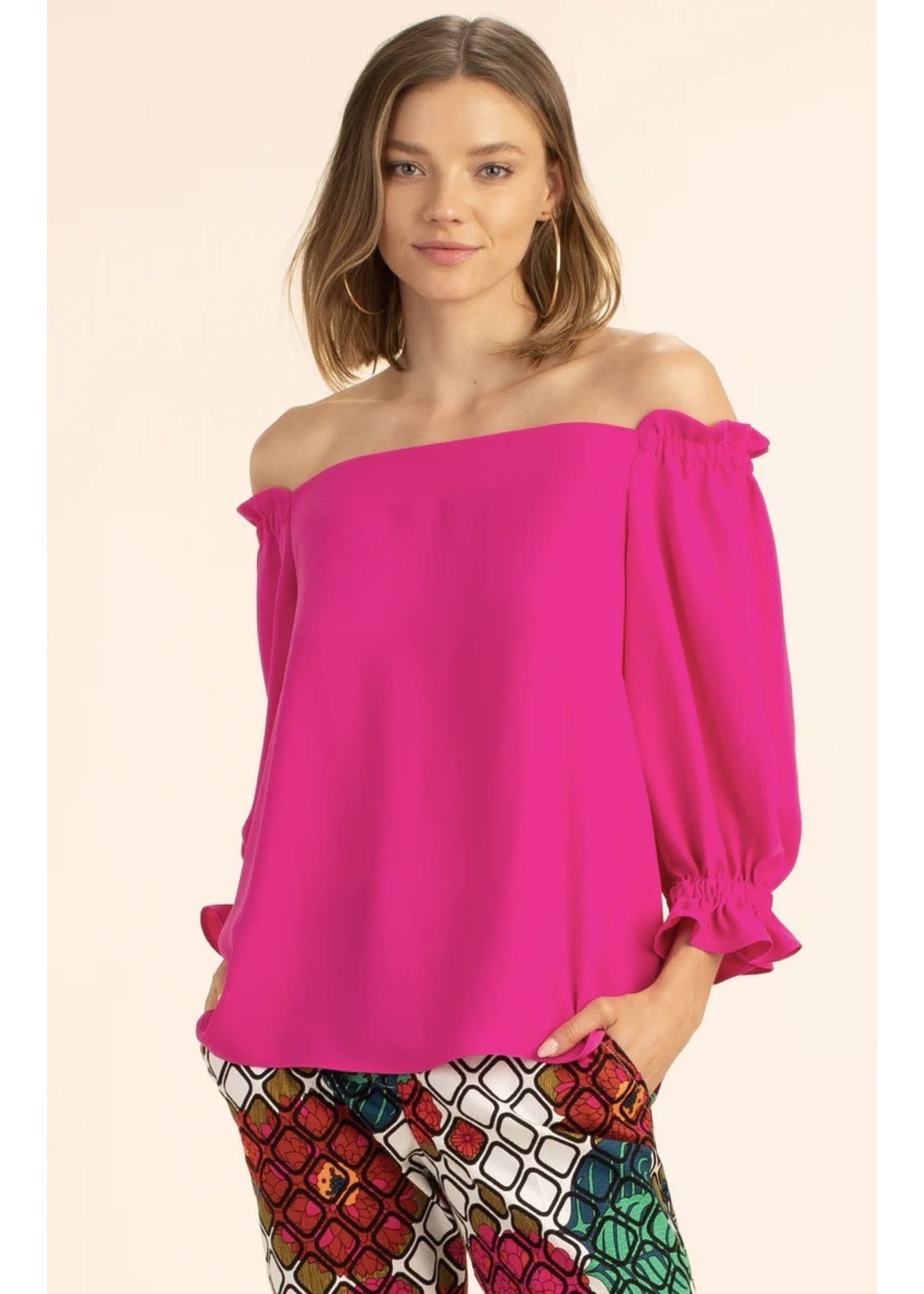 TRINA TURK Equinox Top in Trina Pink