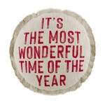 Mud Pie WONDERFUL TIME OF YEAR PILLOW