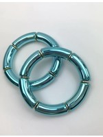 Taylor Shaye Designs Metallic Candy Bracelets-Blue