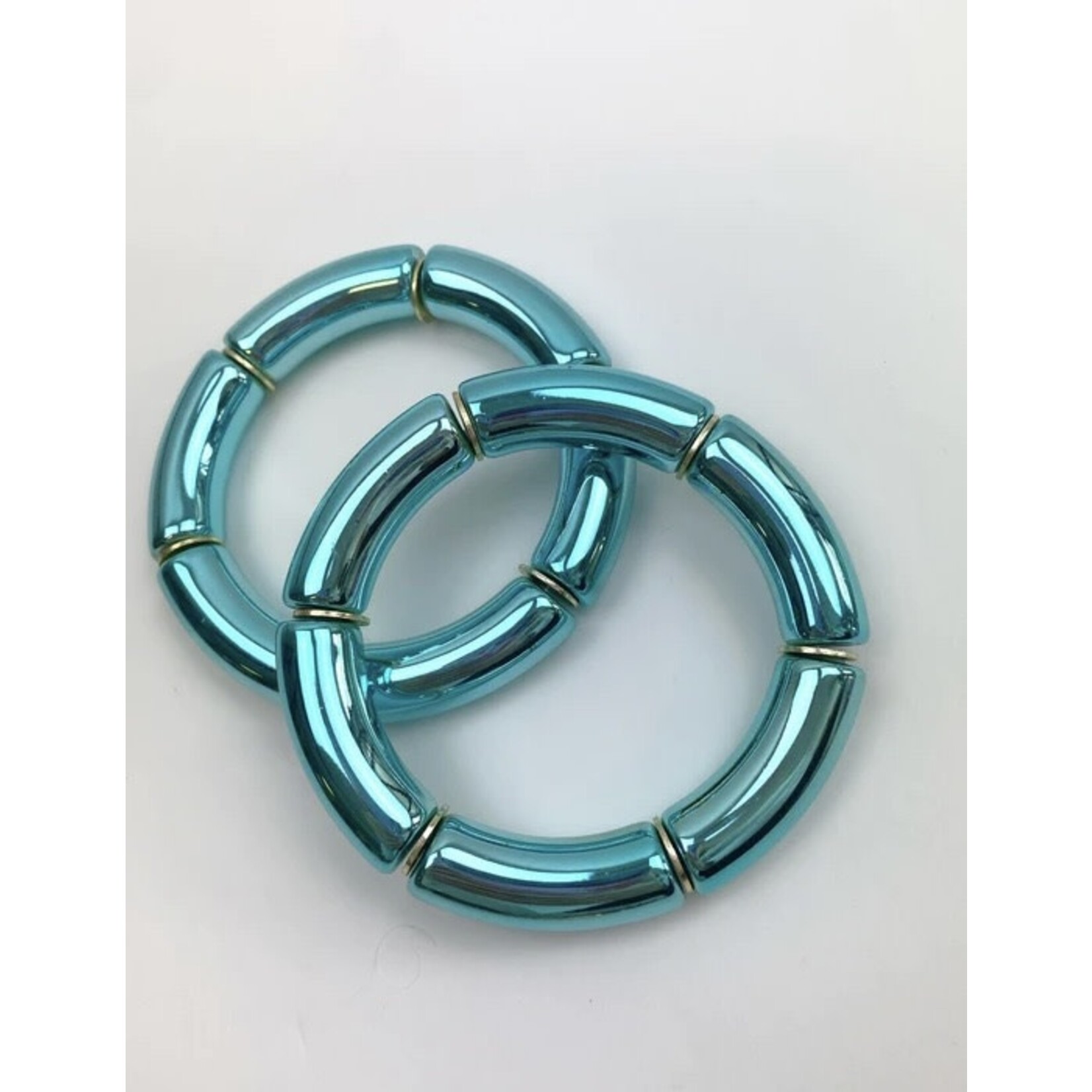 Taylor Shaye Designs Metallic Candy Bracelets-Blue