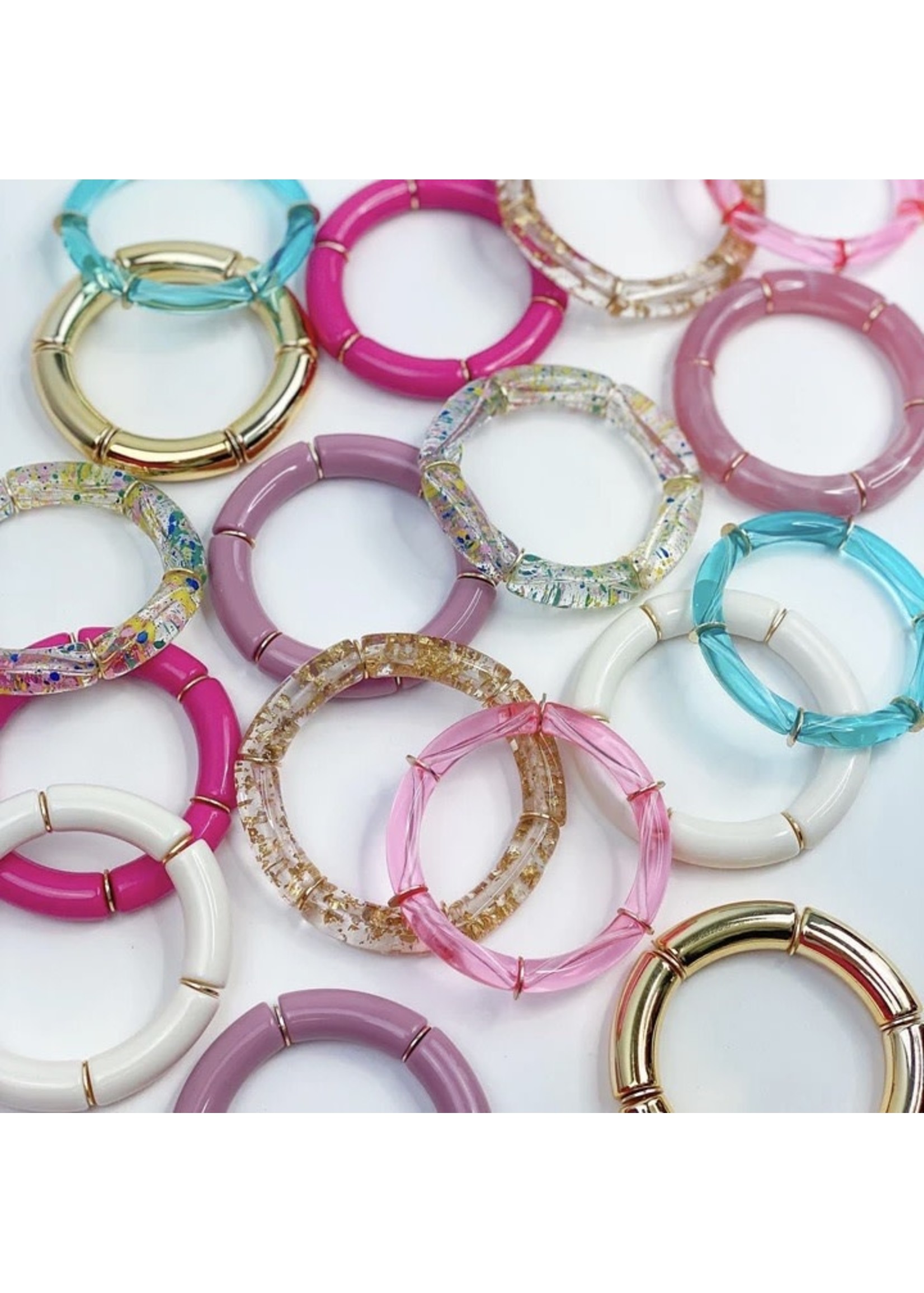 Taylor Shaye Designs Candy Bracelets-Gold Glitter