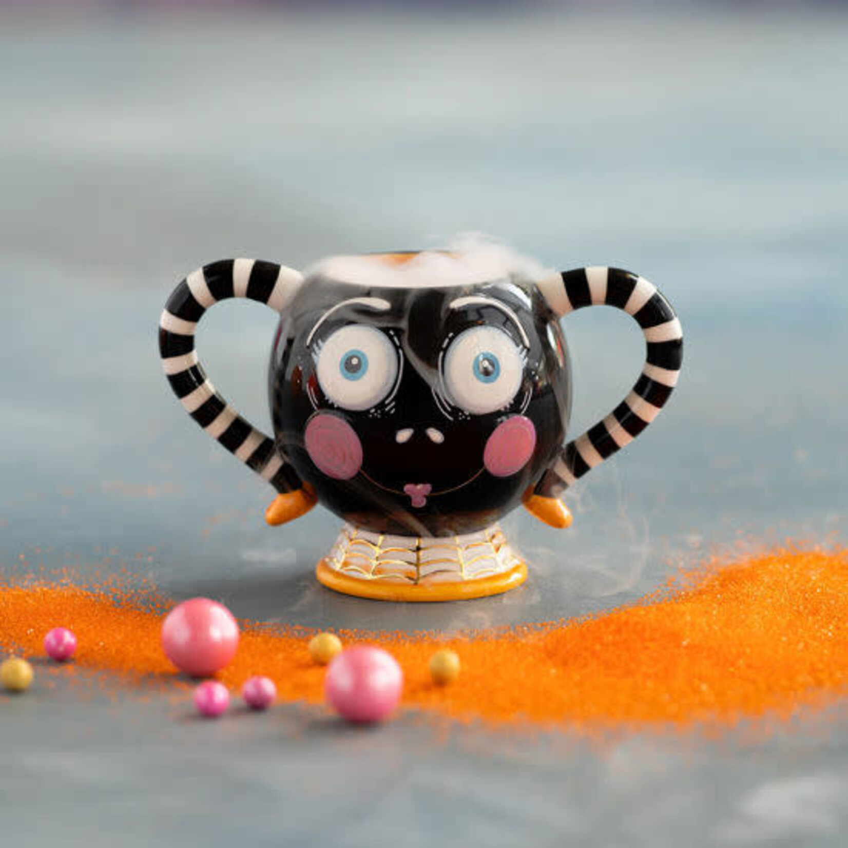 Glitterville Spinderella Mug, Ceramic, 4" x 3.75"