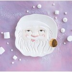 Glitterville Papa Noel Cookie Platter, Not for Microwave, Ceramic, 14"