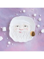 Glitterville Papa Noel Cookie Platter, Not for Microwave, Ceramic, 14"