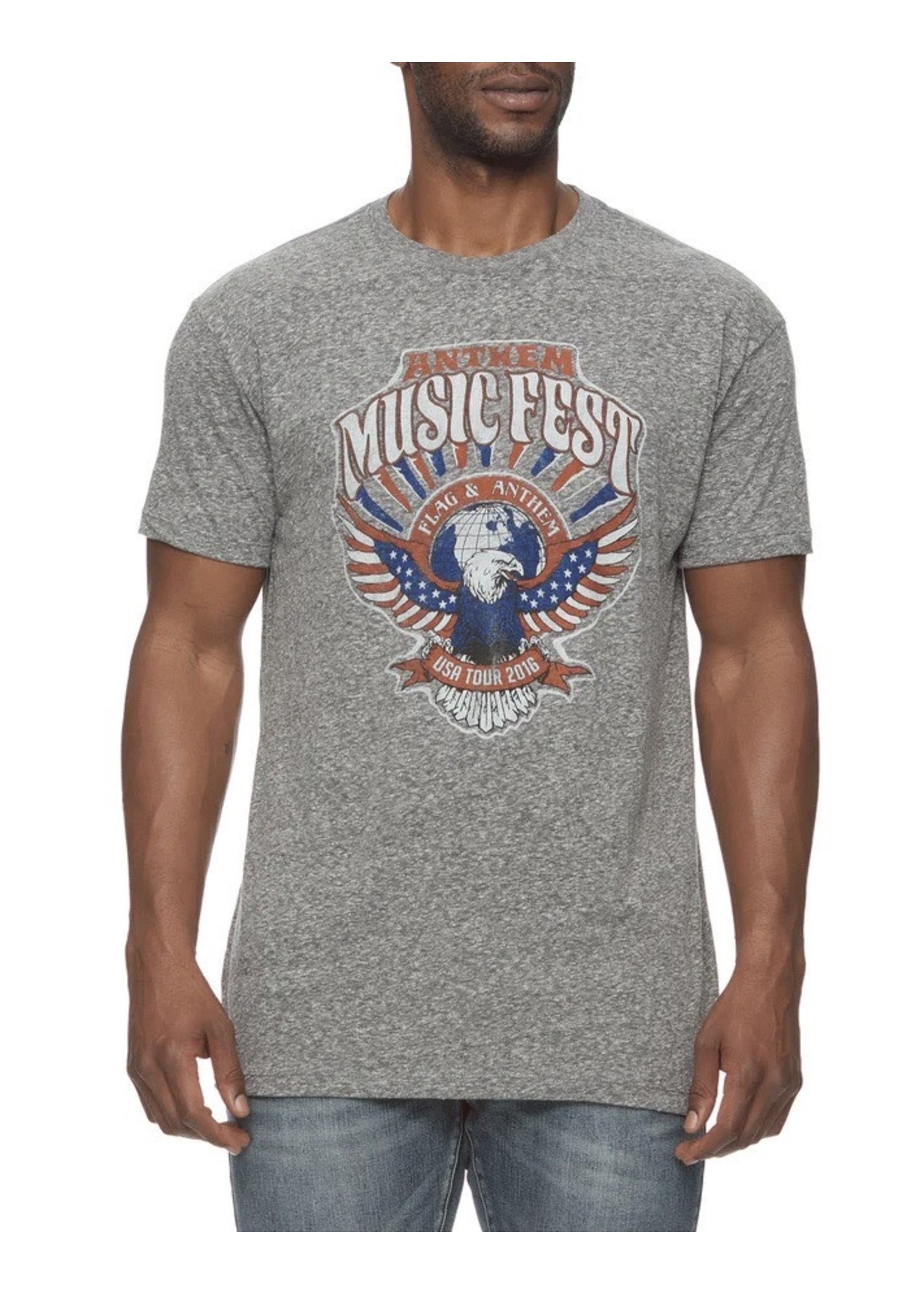 Flag & Anthem ANTHEM MUSIC FEST SS GREY HEATHER TEE