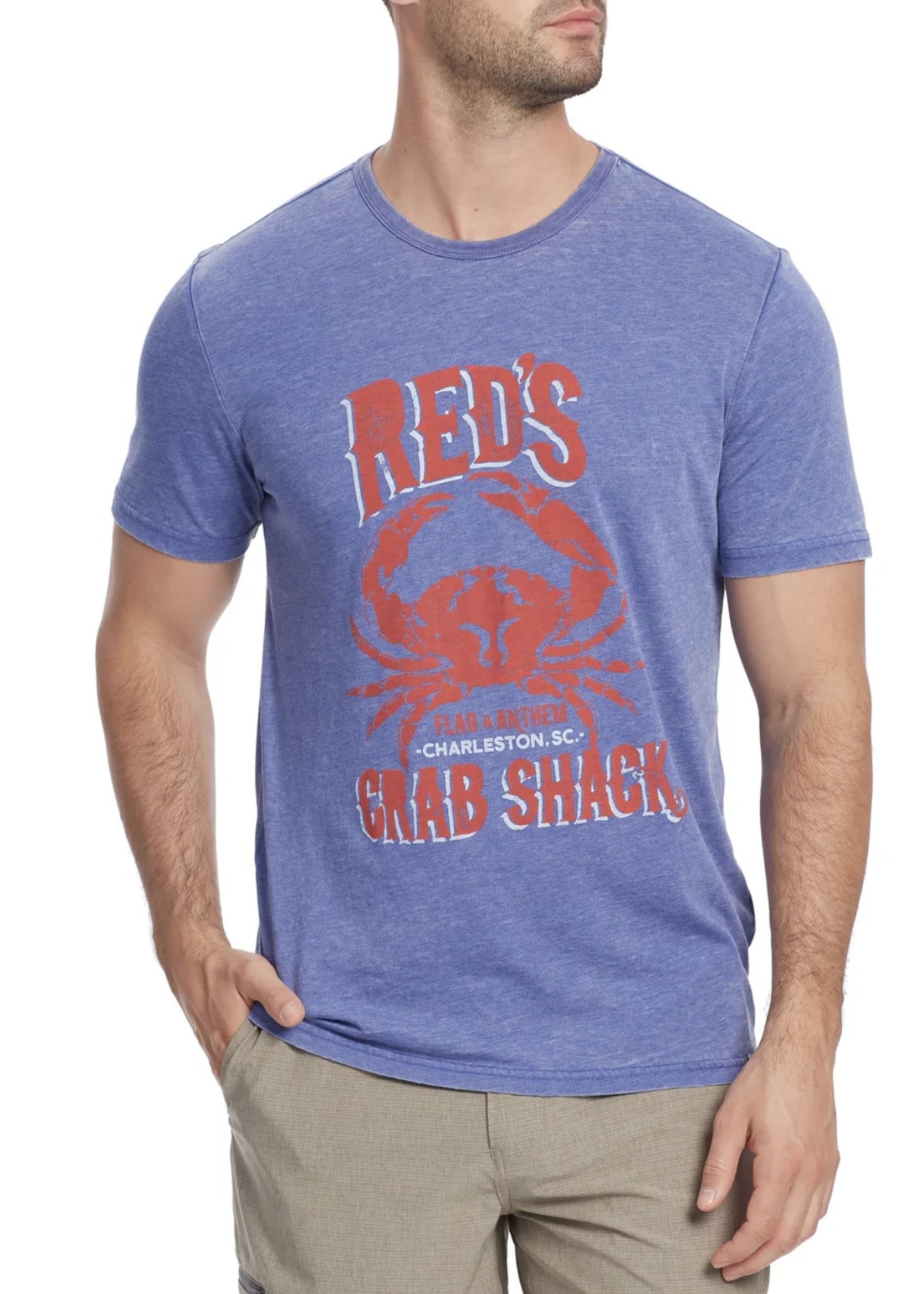 Flag & Anthem RED'S CRAB SHACK SS NAVY TEE