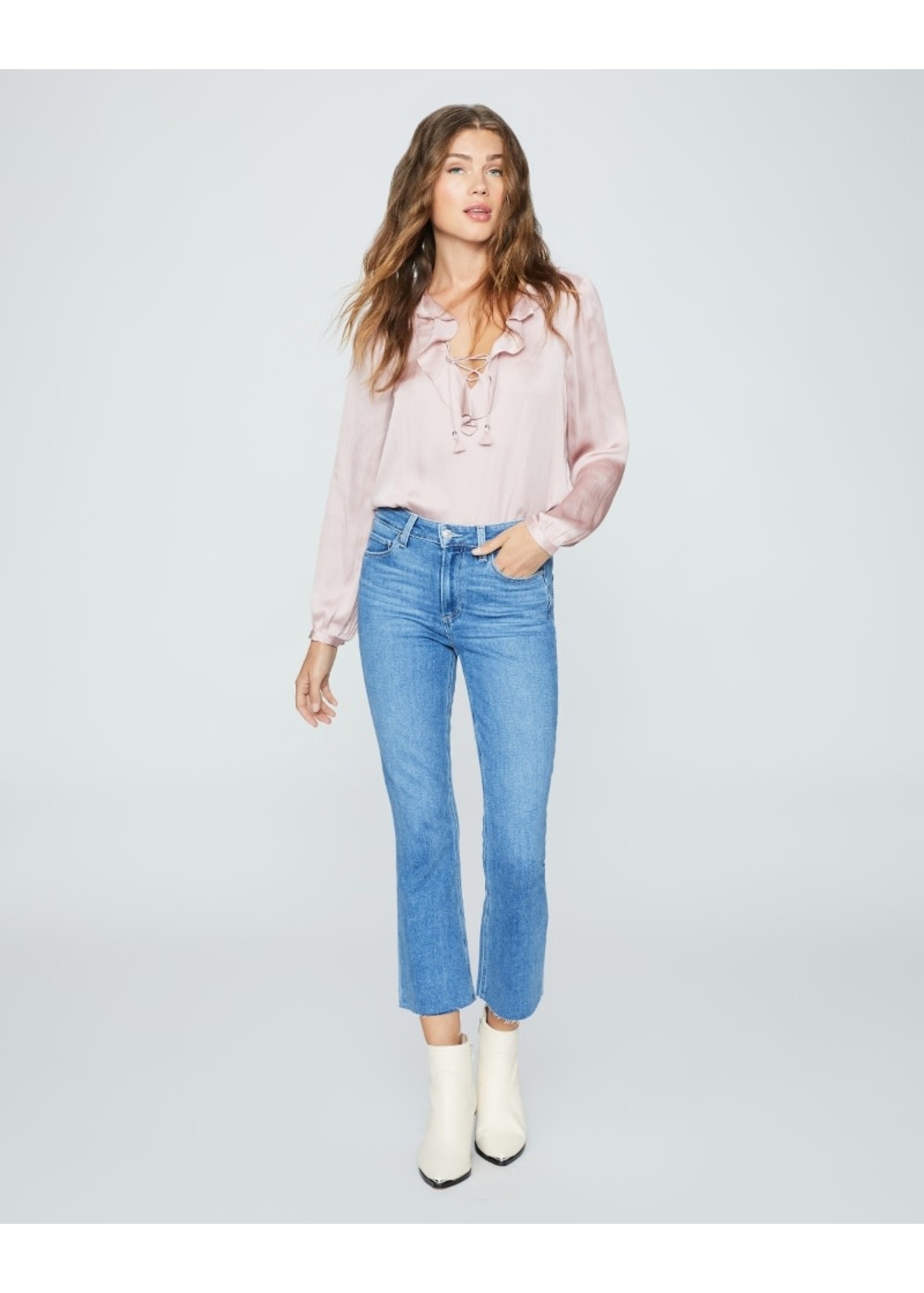 PAIGE Colette Crop Flare Raw Hem- Lover