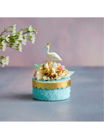 Glitterville Blue Royal Stork Favor Box