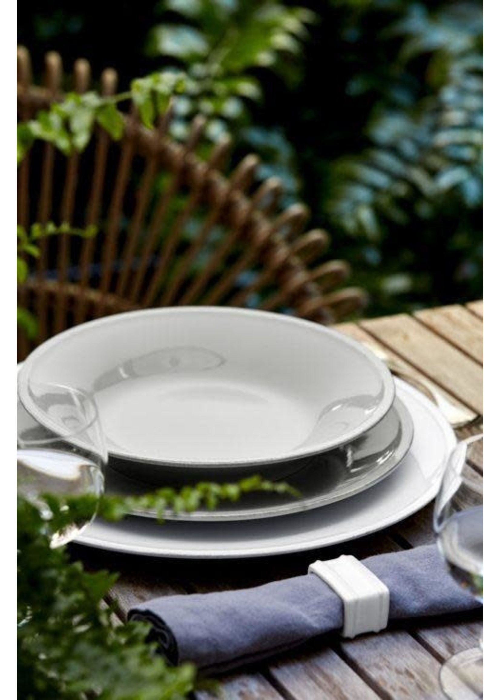 CASAFINA LIVING FRISO CHARGER PLATE 14"-WHITE