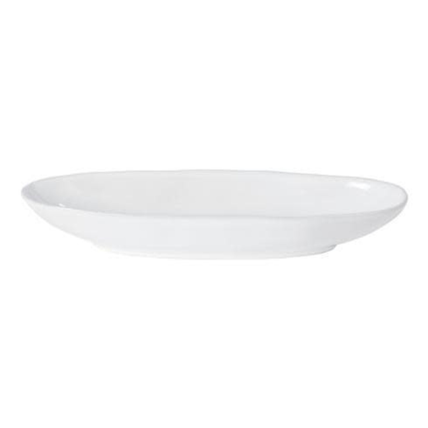 CASAFINA LIVING LIVIA PLATTER 13" OVAL-WHITE