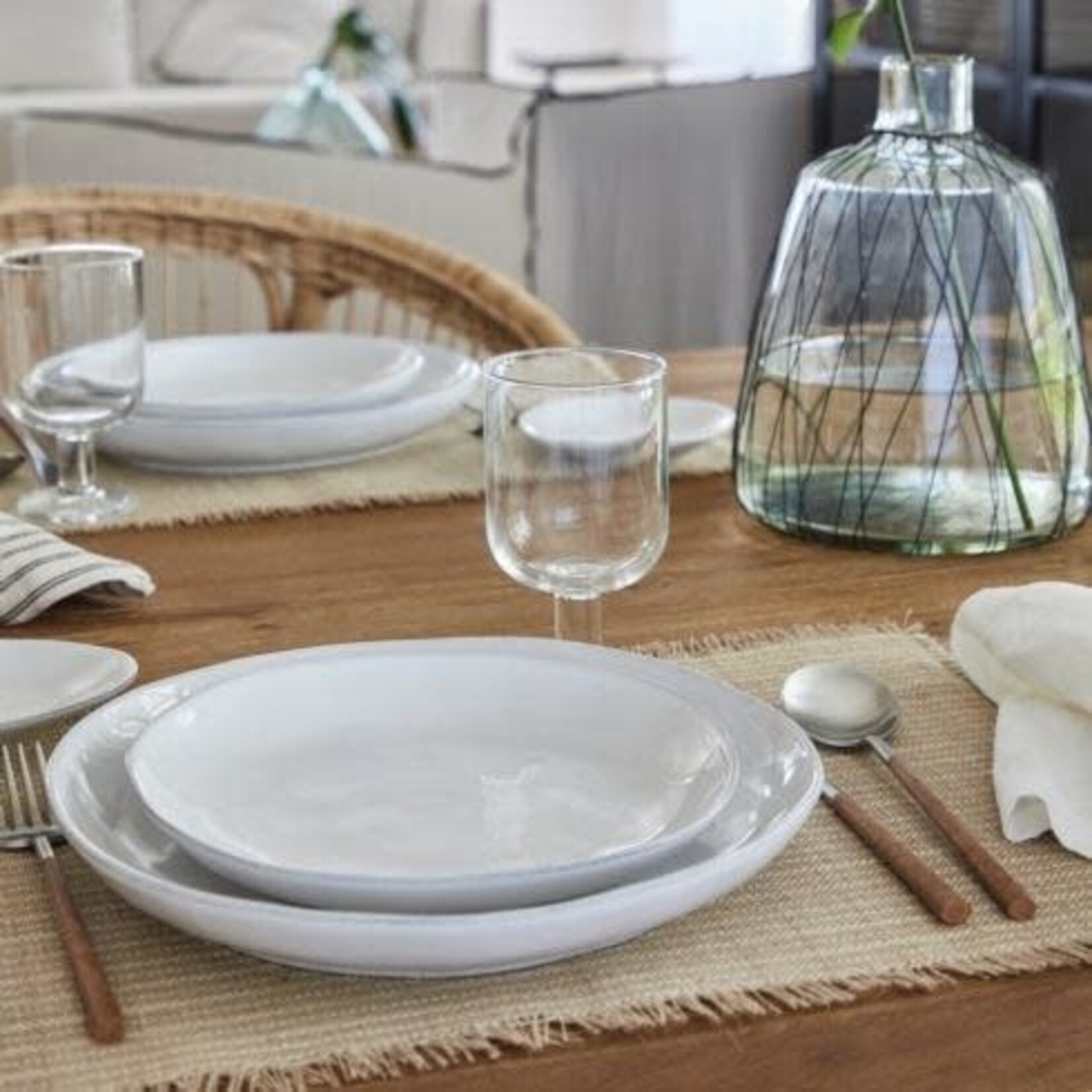 CASAFINA LIVING LIVIA SALAD/DESSERT PLATE 9"-WHITE