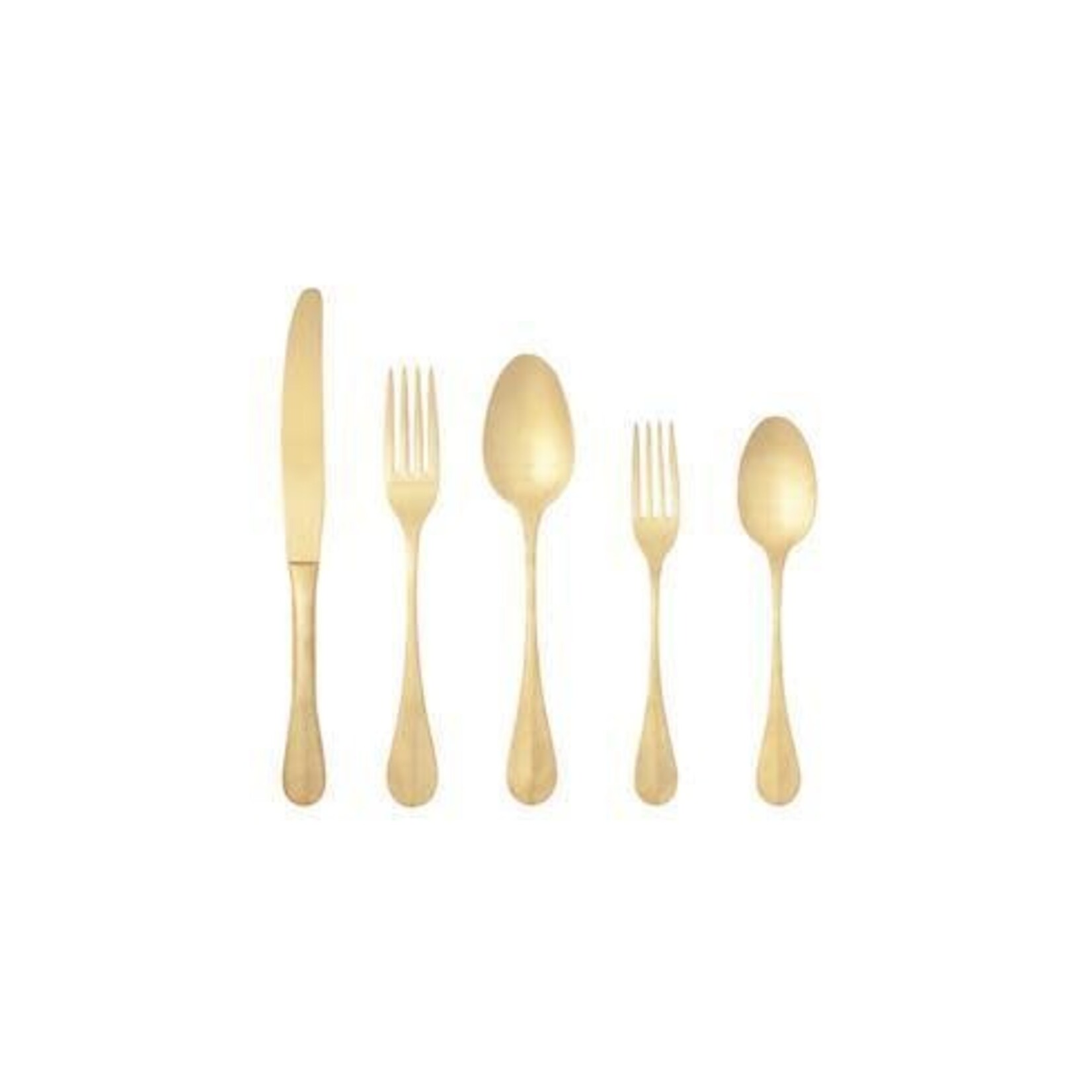 CASAFINA LIVING NAU FLATWARE 5PC ST-GOLD