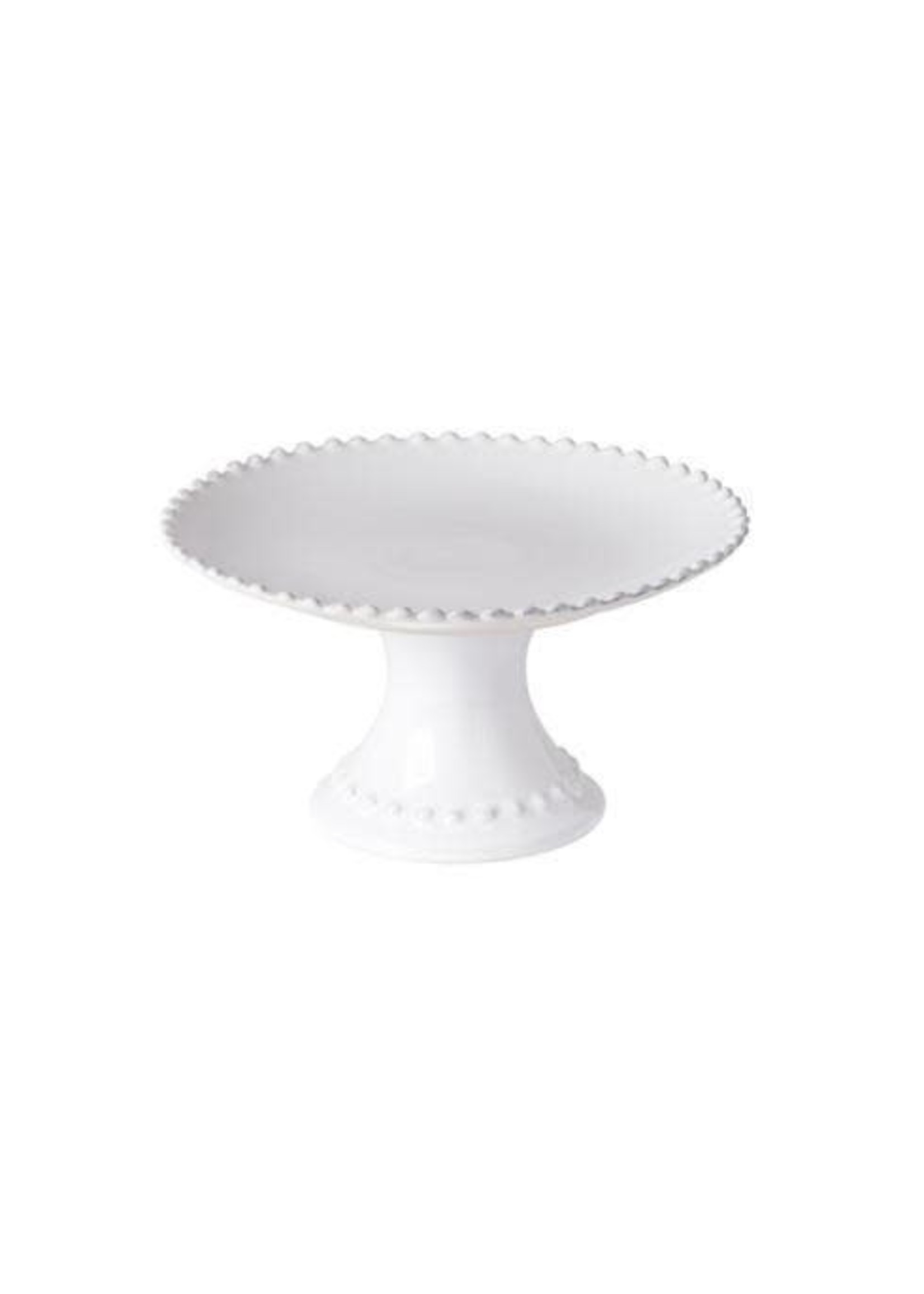 CASAFINA LIVING PEARL FOOTED PLATE-WHITE