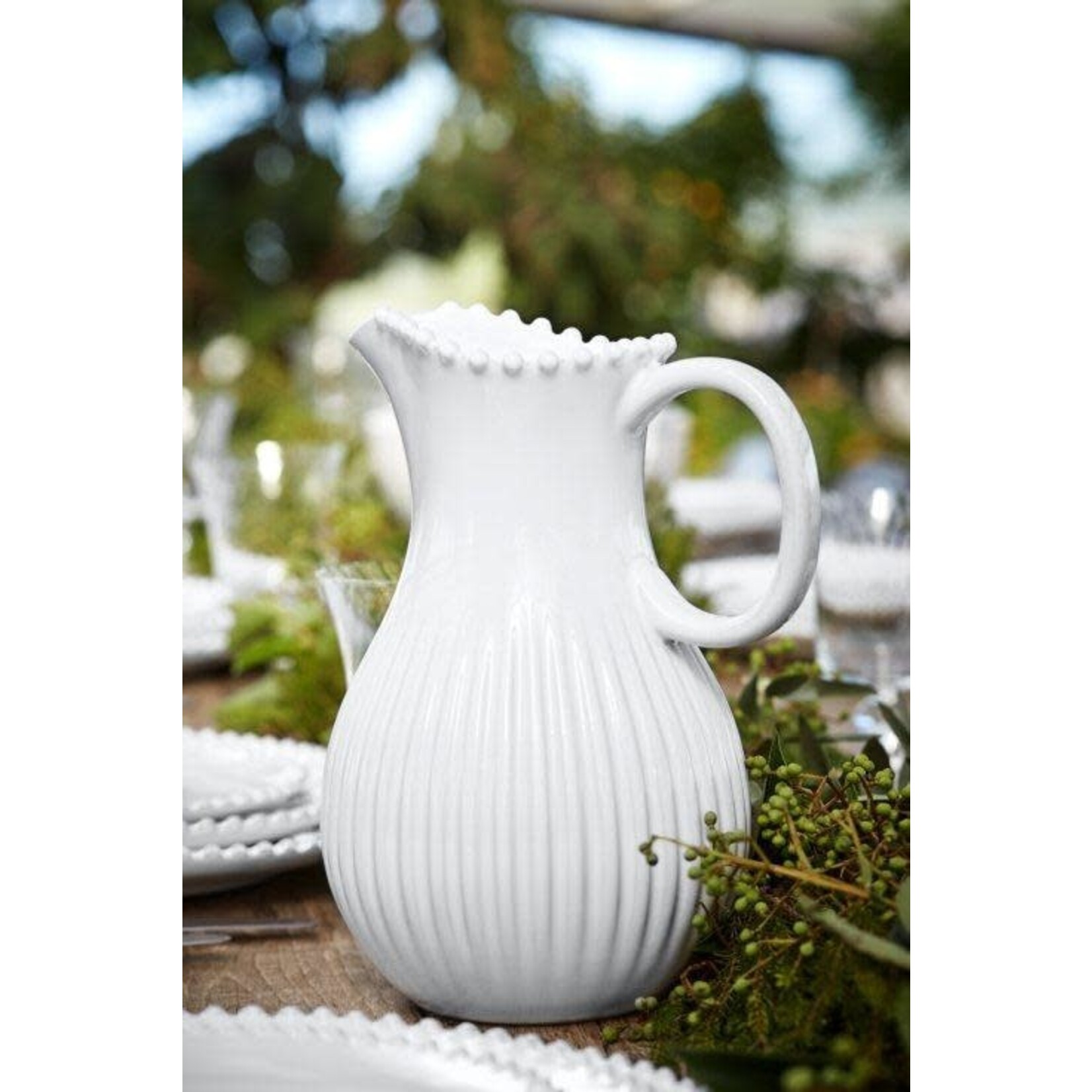 CASAFINA LIVING PEARL PITCHER-WHITE