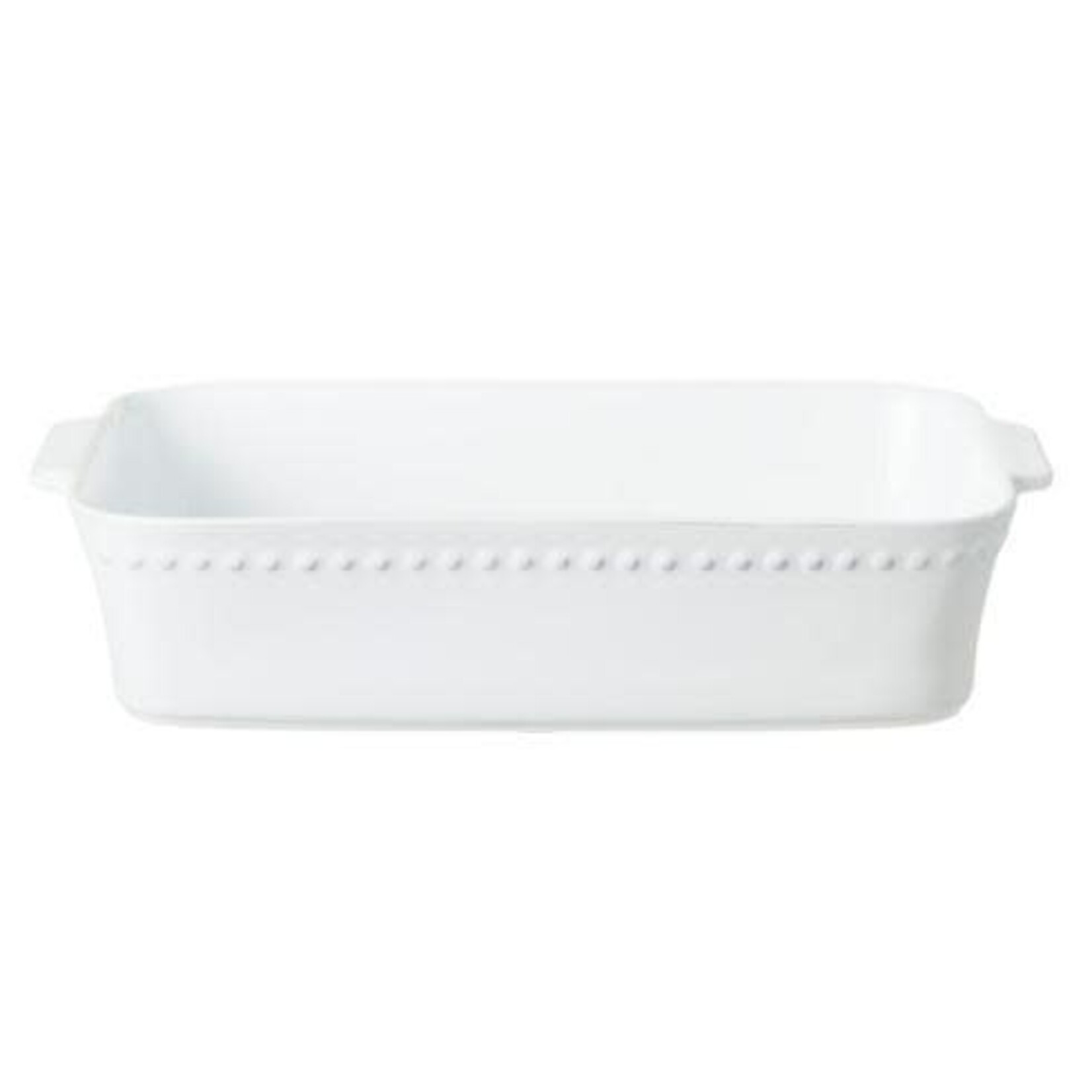 CASAFINA LIVING PEARL RECTANGULAR BAKER 15"-WHITE