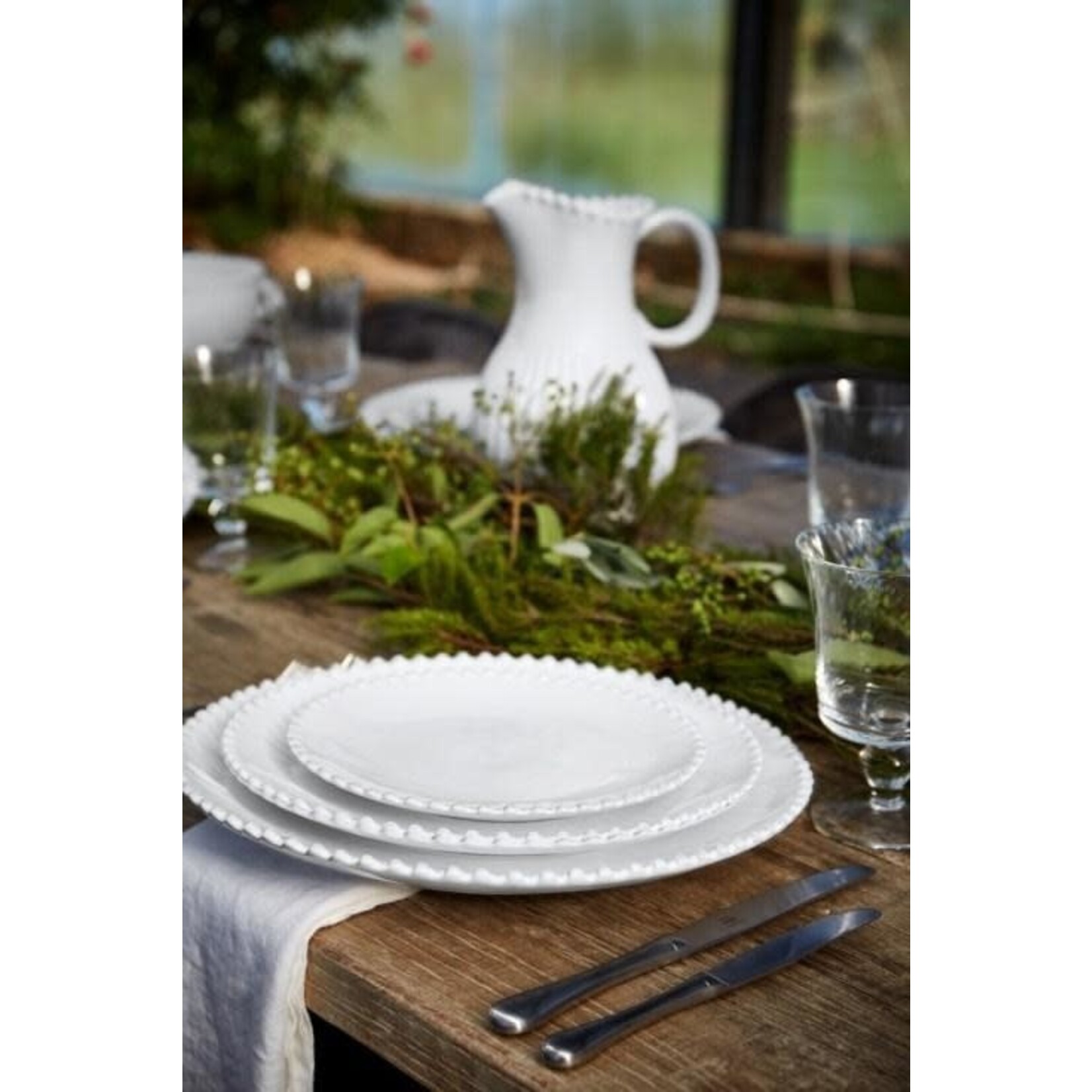 CASAFINA LIVING PEARL SALAD PLATE-WHITE