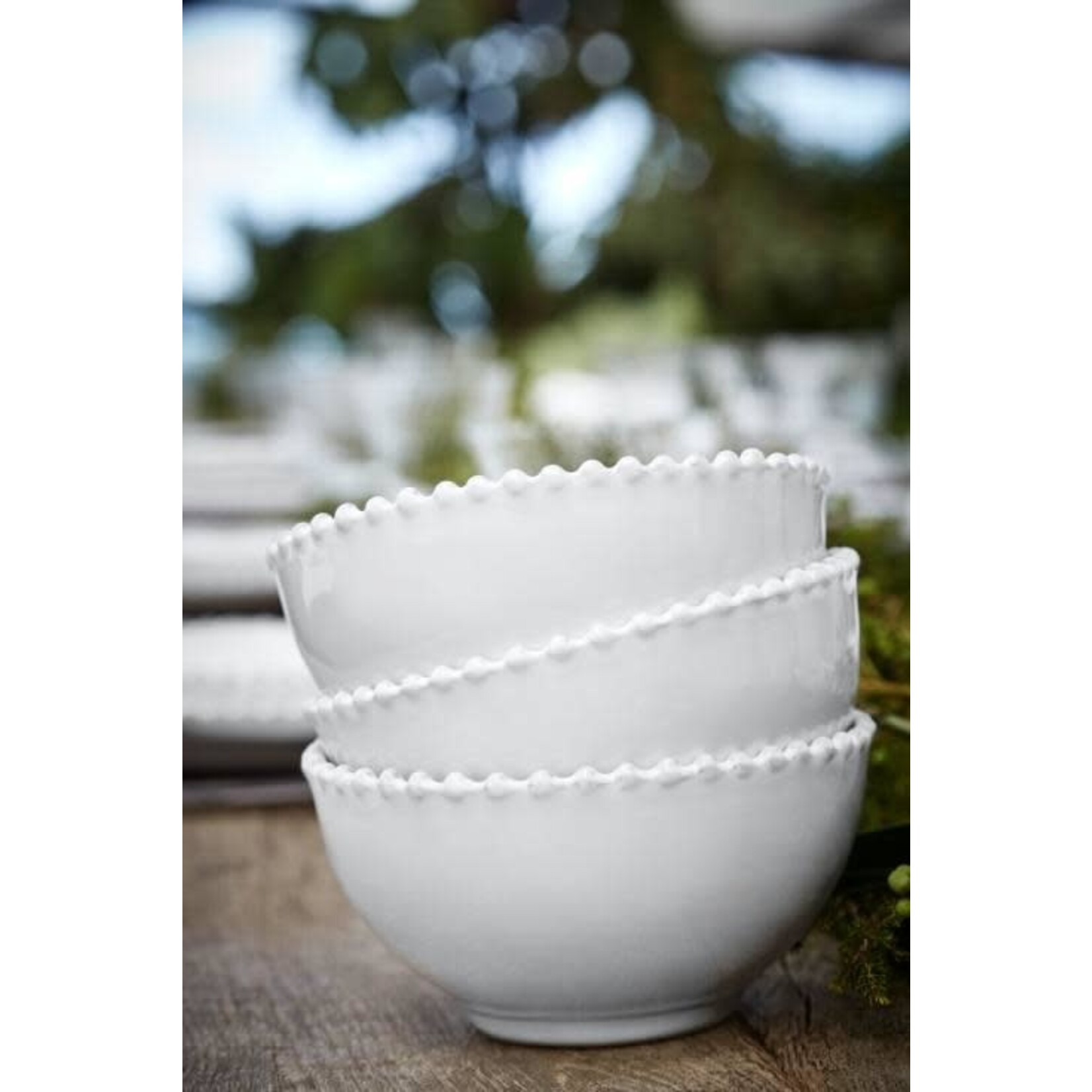 CASAFINA LIVING PEARL SOUP/CEREAL BOWL-WHITE