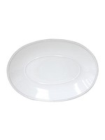 CASAFINA LIVING Friso Oval Platter 12" White