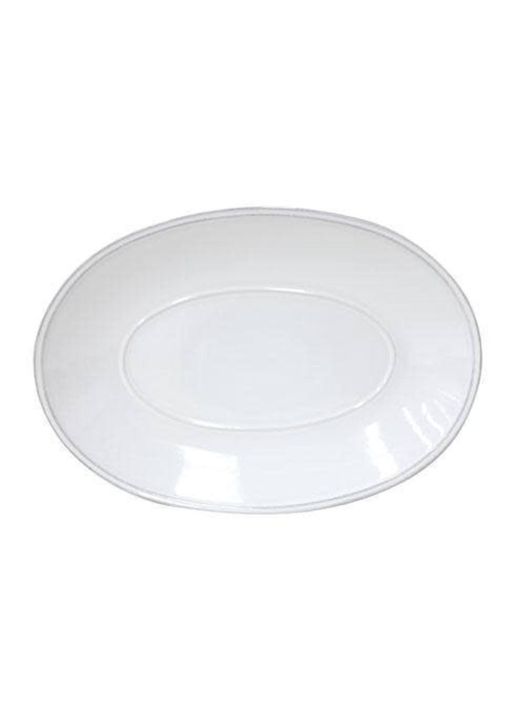 CASAFINA LIVING Friso Oval Platter 12" White