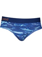 Wood Underwear Hip Brief in Blue Liquid