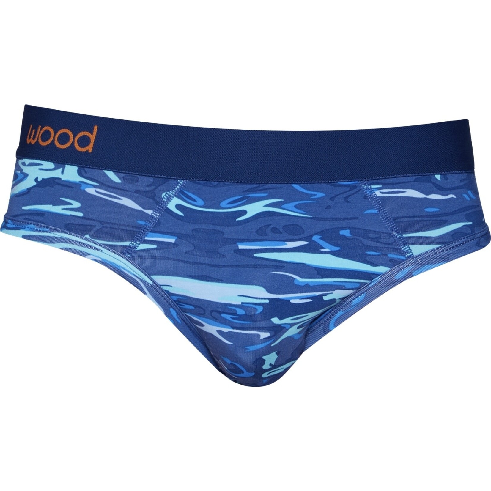 Wood Underwear Hip Brief in Blue Liquid