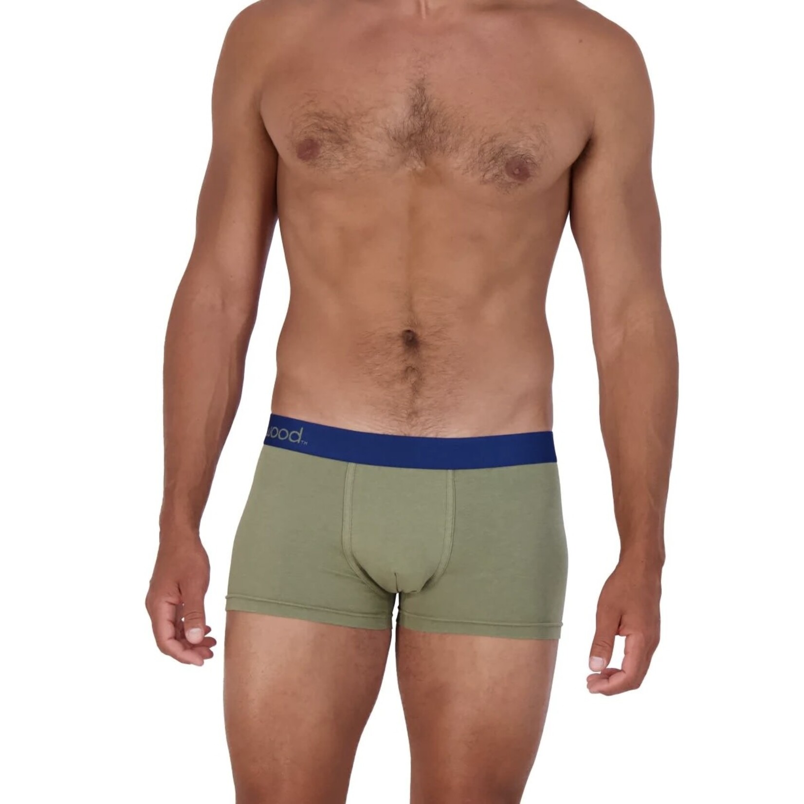 Wood Underwear Trunk in Olive