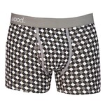 Wood Underwear Boxer Brief w/Fly in Black & White Dimension