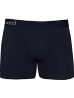 Wood Underwear Boxer Brief w/Fly in Black