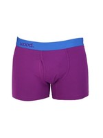 Wood Underwear Boxer Brief w/Fly in Grape