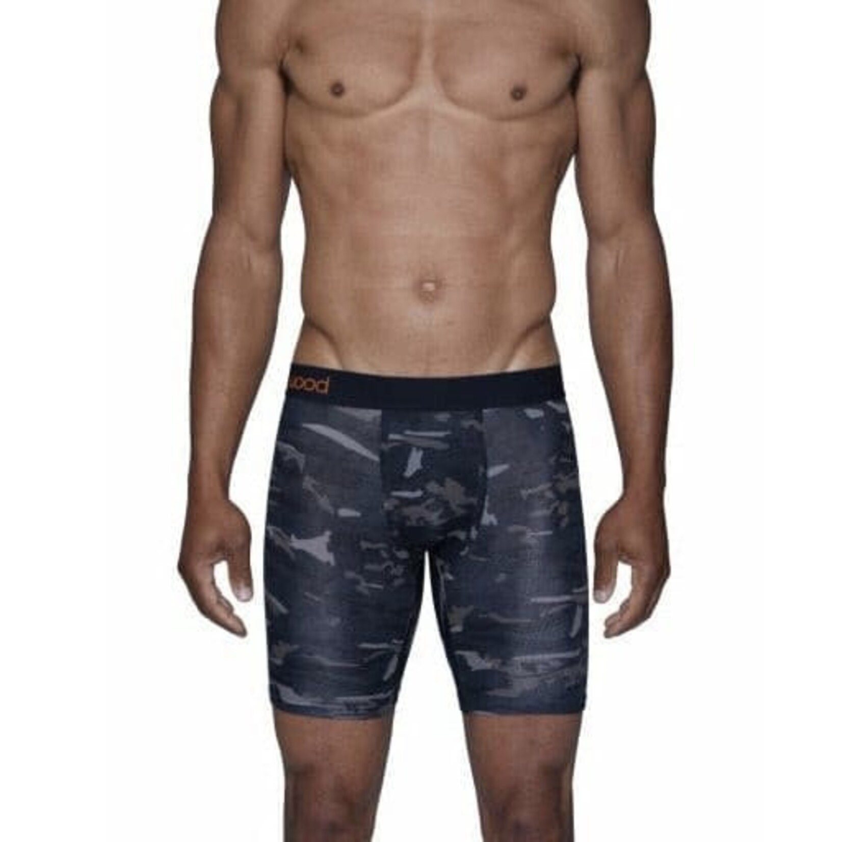 Wood Underwear Biker Brief w/Fly in Forest Camo