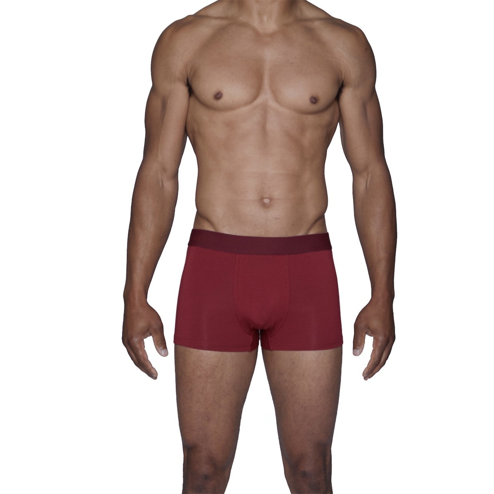 Wood Underwear Trunk in Burgundy Red
