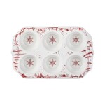 Juliska Country Estate Winter Frolic Ruby Muffin Dish
