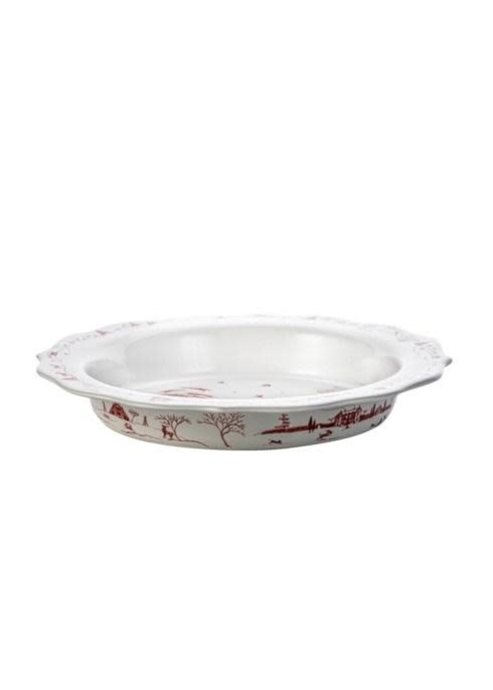 Juliska Country Estate Winter Frolic Ruby Pie Dish