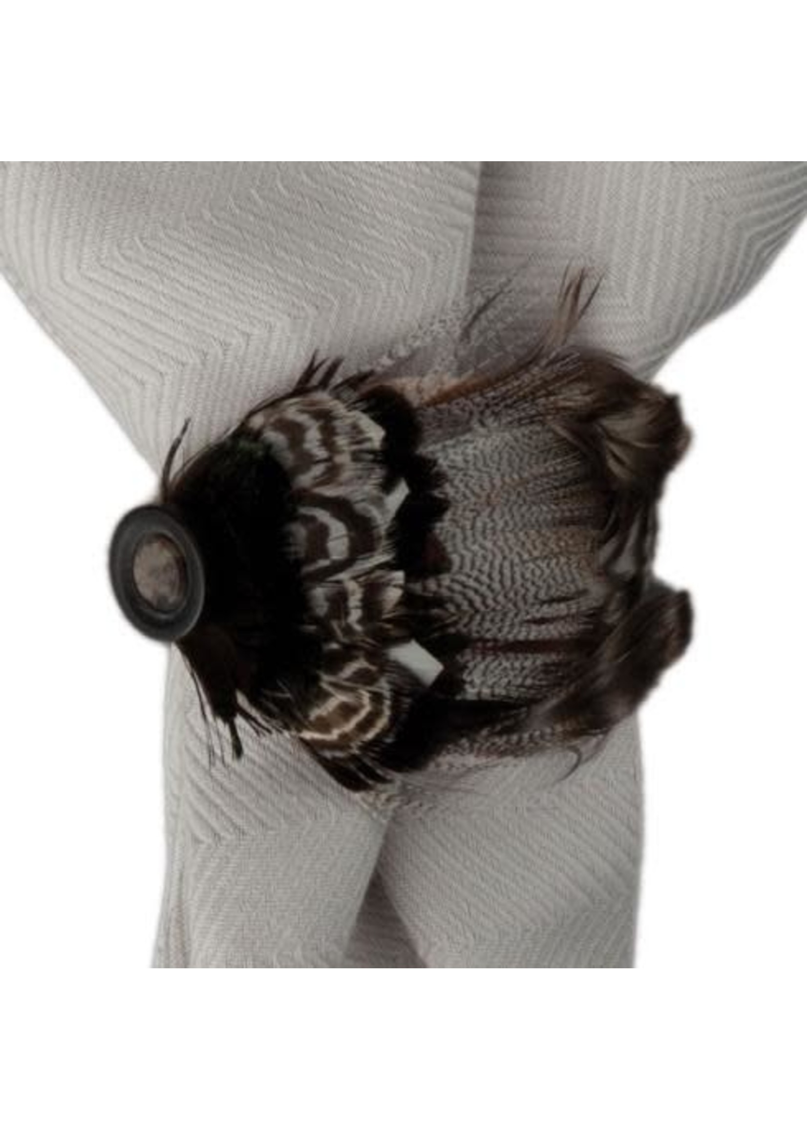 Juliska Feather Espresso Napkin Ring