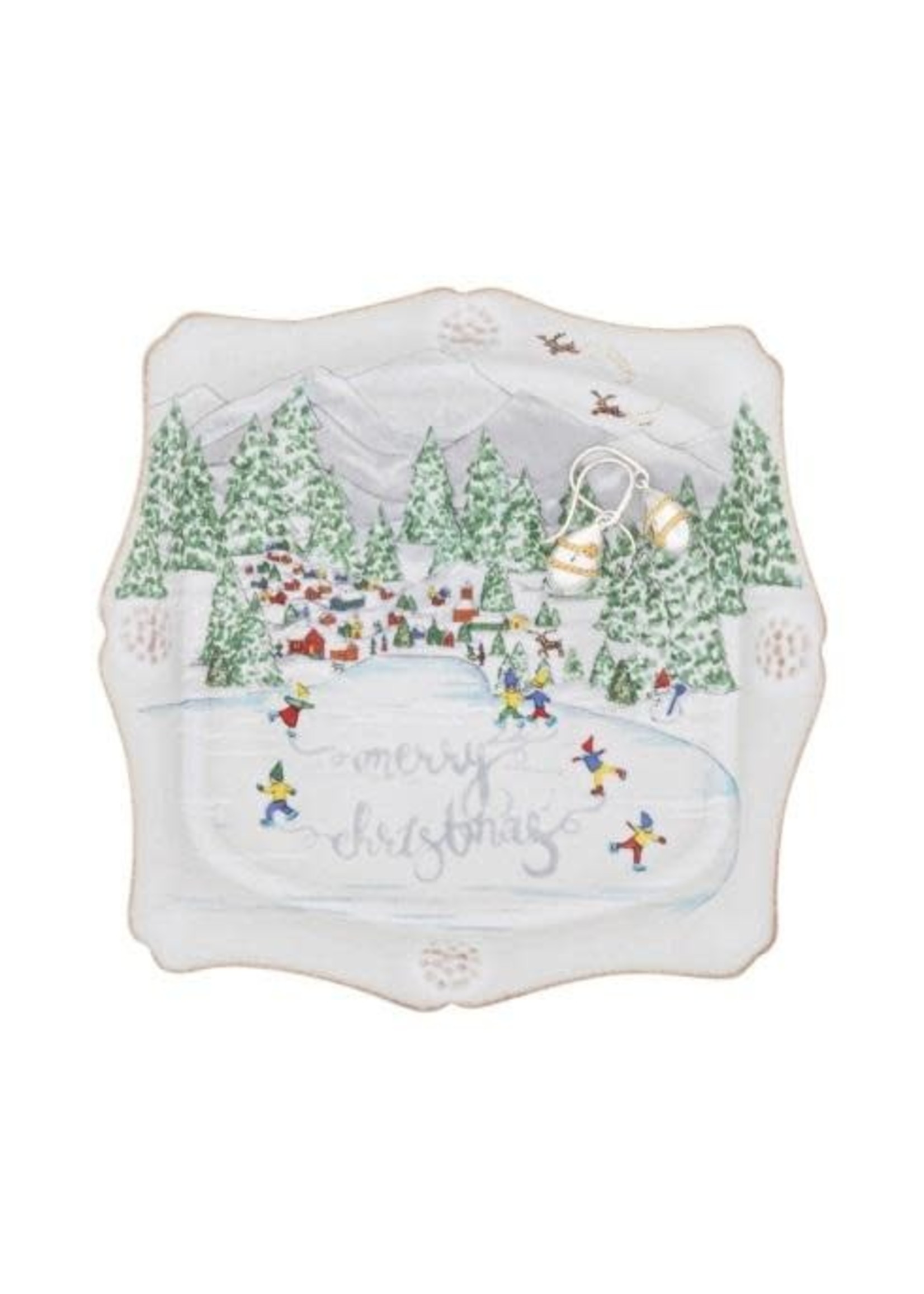 Juliska Berry & Thread North Pole Merry Christmas Trinket Tray