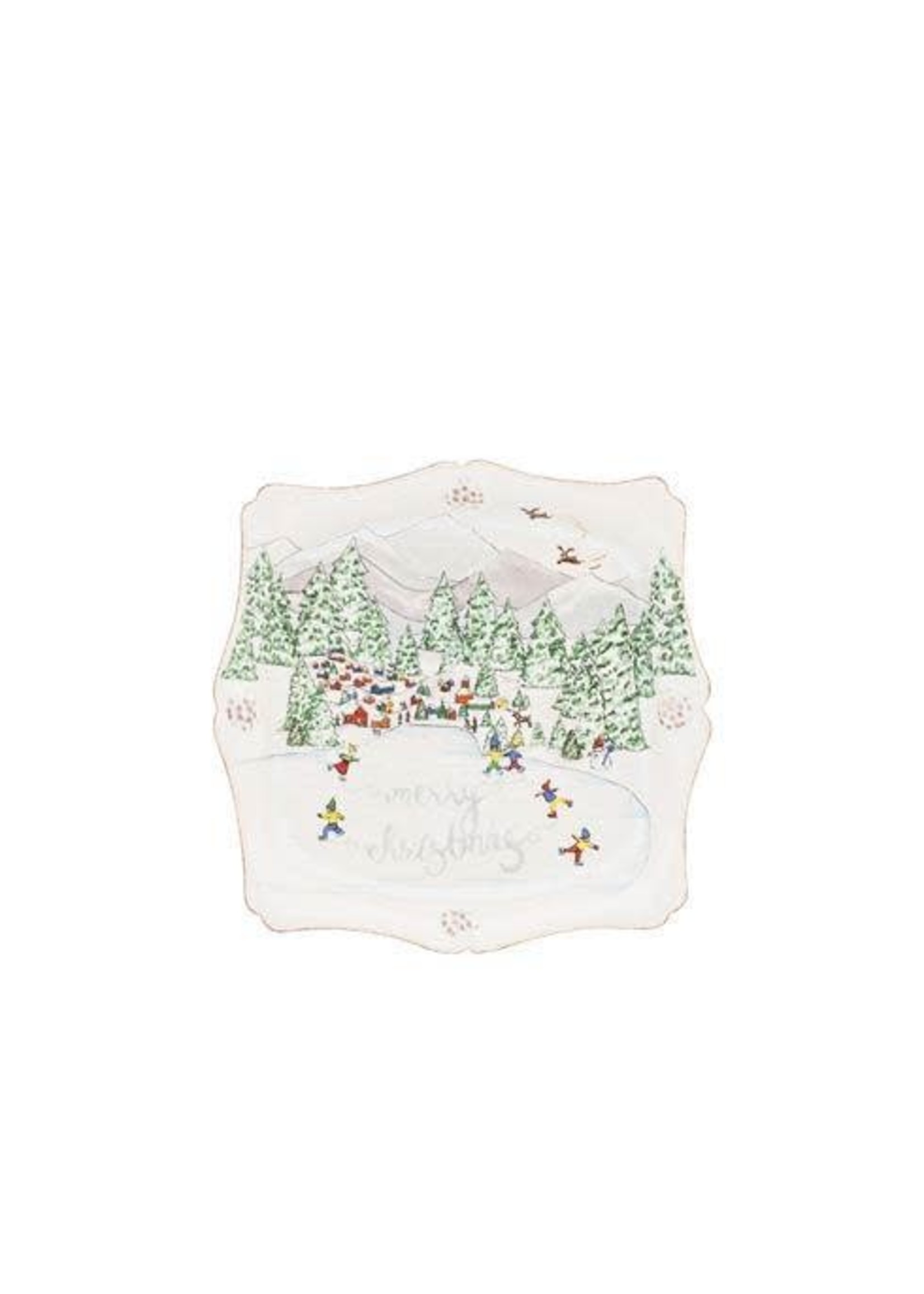 Juliska Berry & Thread North Pole Merry Christmas Trinket Tray