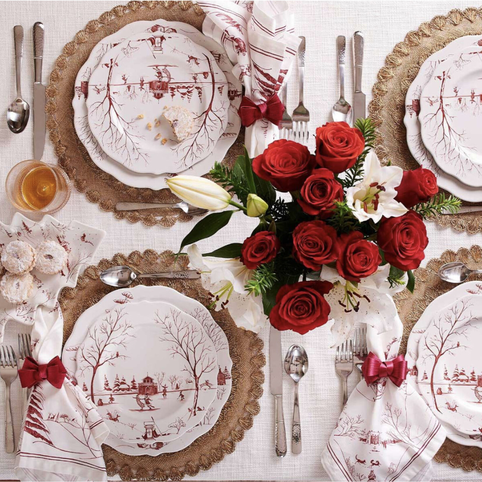 Juliska Country Estate Winter Frolic Tree Platter 12 Days of Christmas