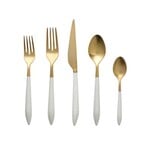 VIETRI Ares Oro & White Five-Piece Place Setting