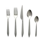 VIETRI Ares Argento & Light Gray Five-Piece Place Setting