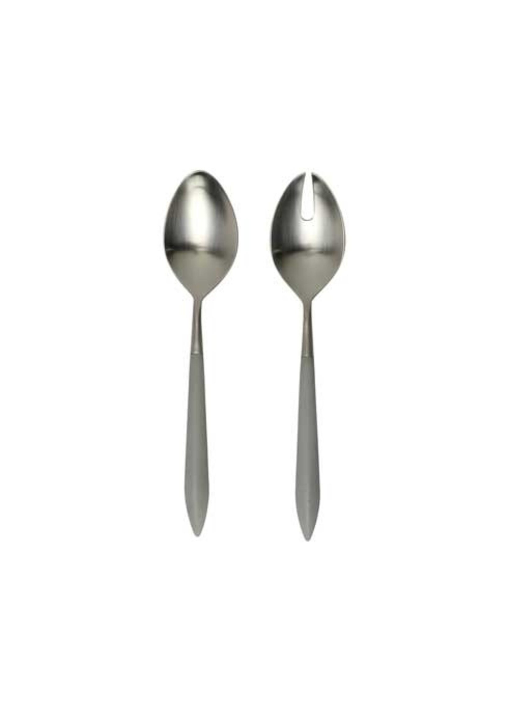 VIETRI Ares Argento & Light Gray Salad Serving Set