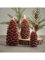 Zodax PINE CONE CANDLE/BROWN-MEDIUM