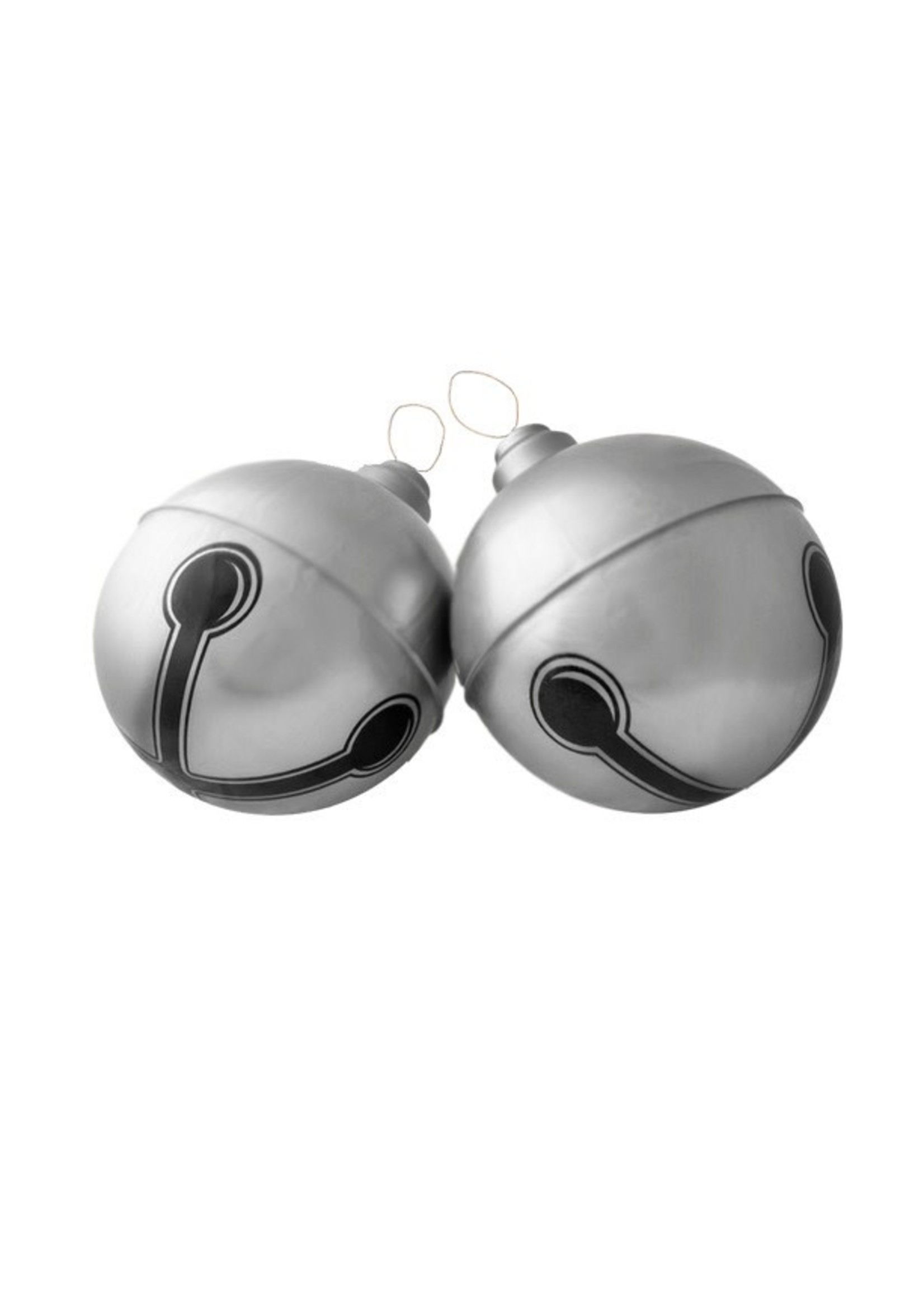 Holiball Holibell Collection 12" Set  Silver