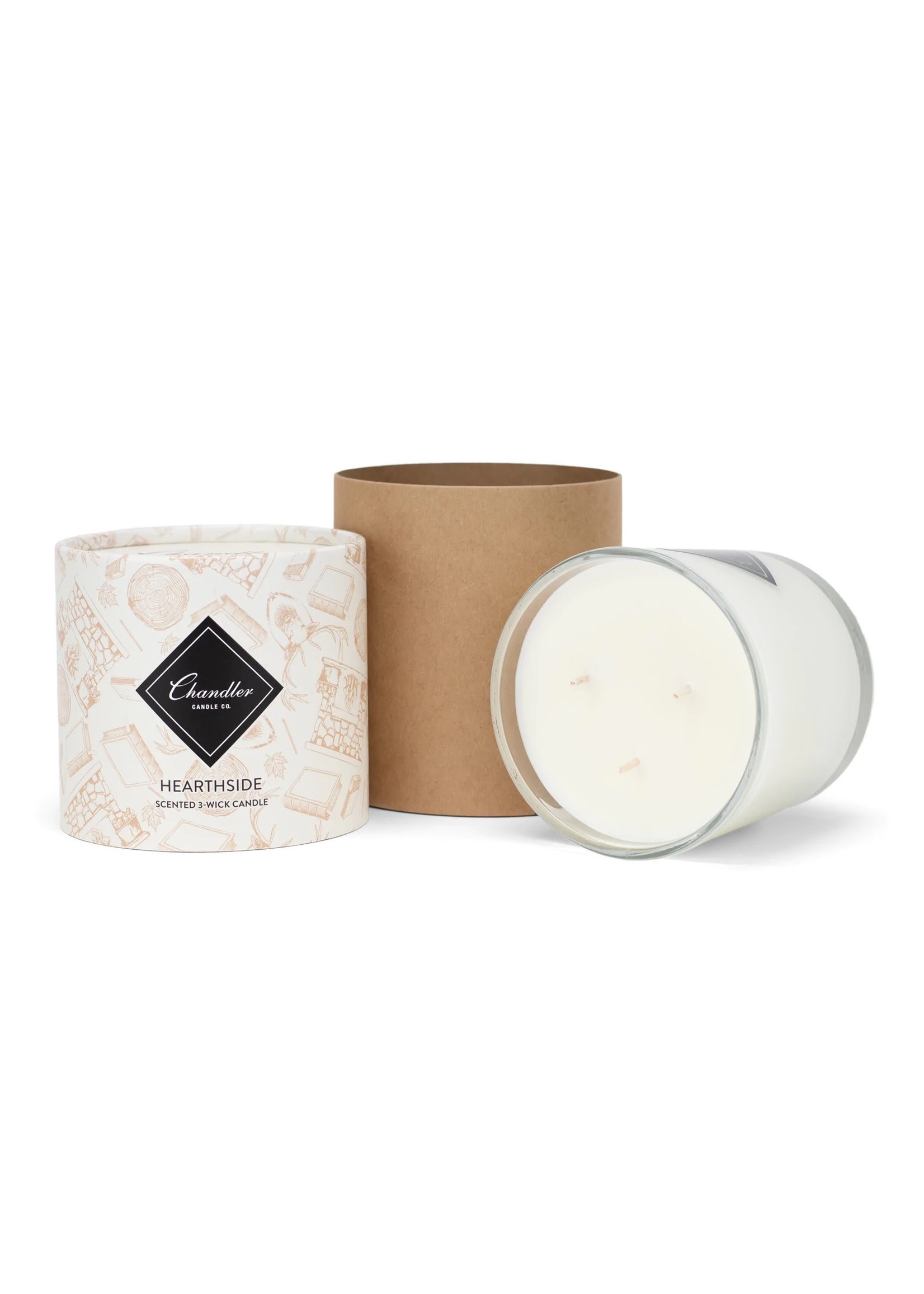 Chandler Candle Company Hearthside 3-Wick Candle