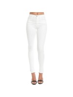 SNEAK PEEK WHITE HIGH RISE SKINNY