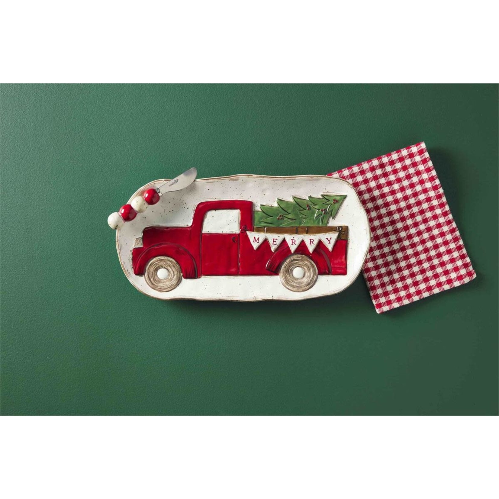 Mud Pie Christmas Truck Hostess Set