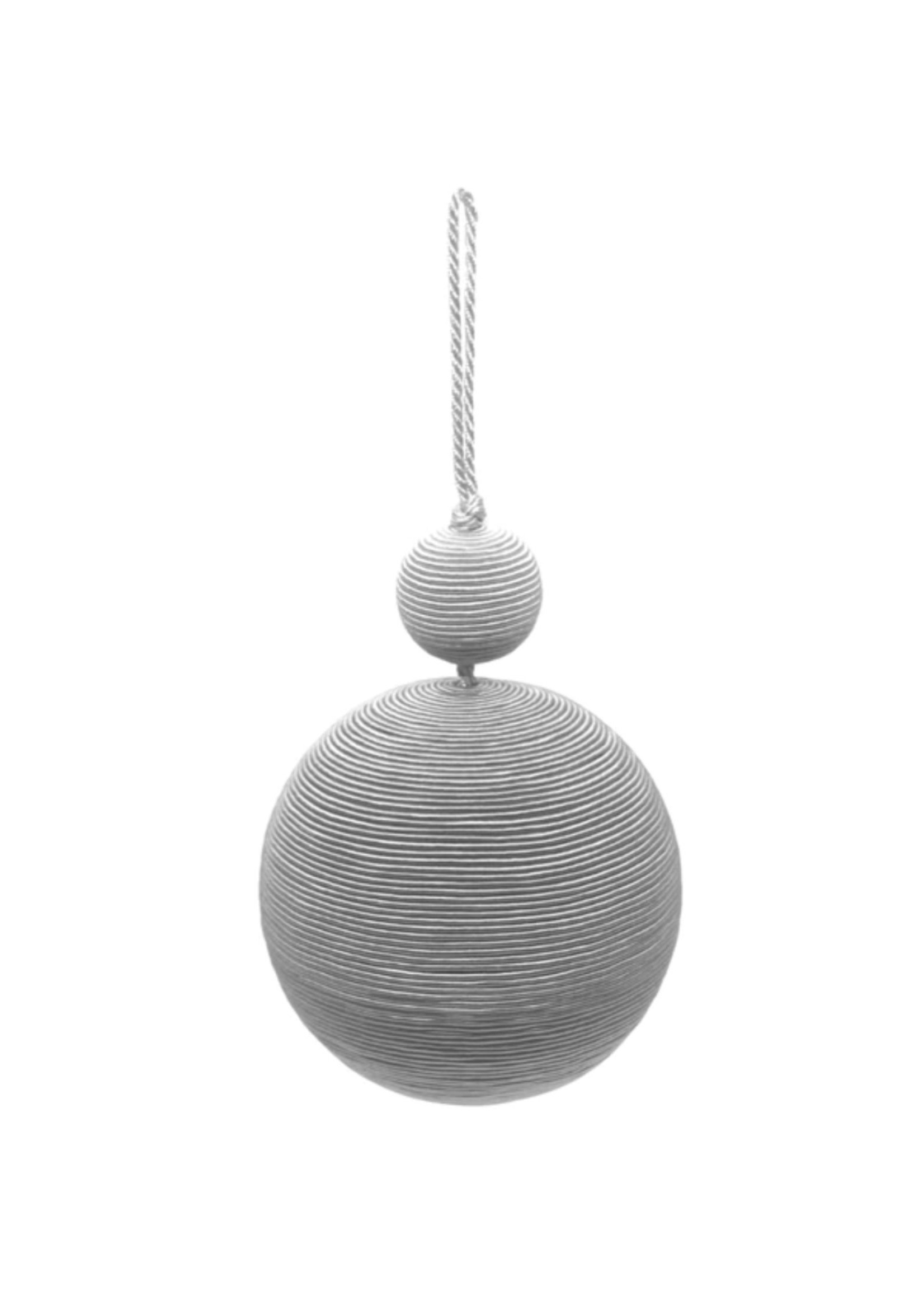 Fig & Dove Silver Two- Tier Bauble