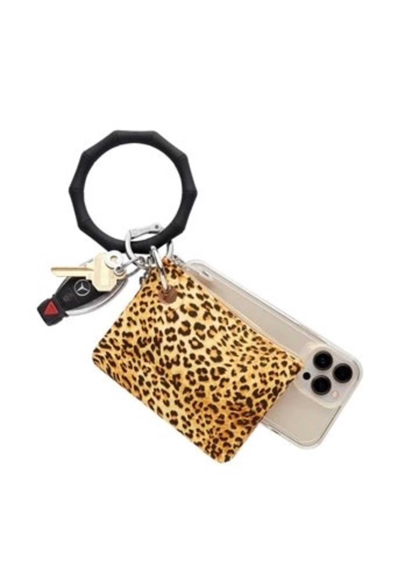 Oventure Silicone Big O® Key Ring Bamboo Collection Back in Black Bamboo