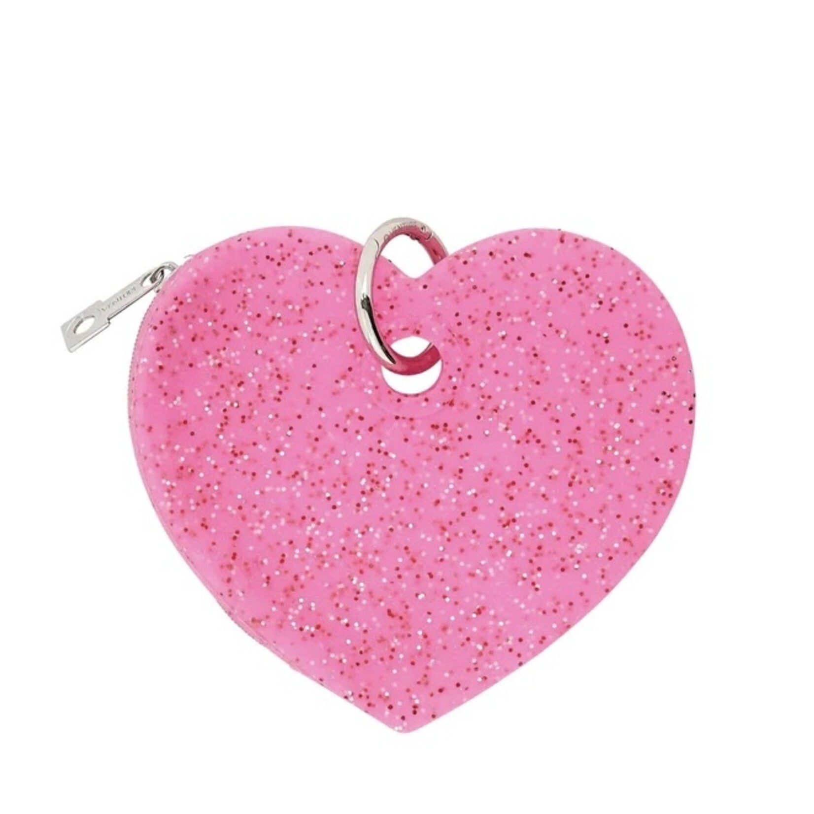 Oventure Silicone Heart Pouch Tickled Pink Confetti